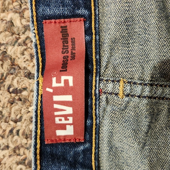 2 Pairs Men's Levi Straight Jeans Size 27x27 Color Darkwash - Picture 3 of 10